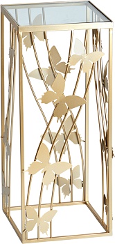 Столик со стеклянной столешницей и бабочками Glasar 57-251/2