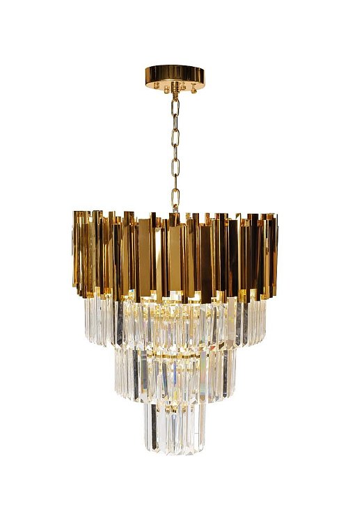 Люстра с кристаллами (золото) Garda Decor 62GDM-81008-540