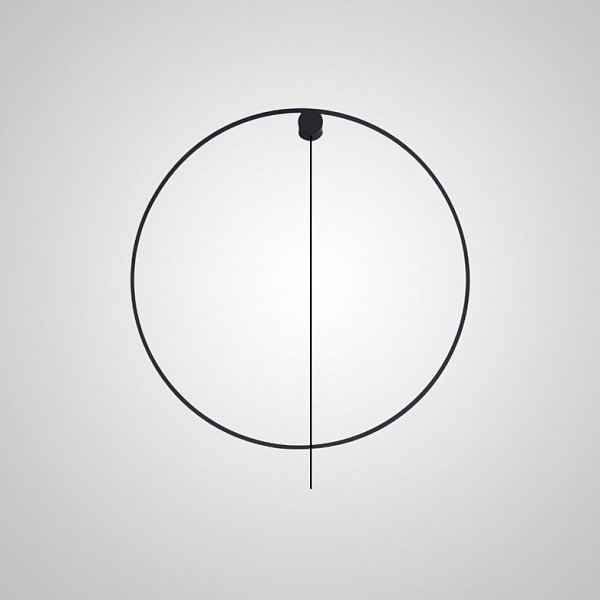 Настенный светильник WILD RING B D30 Black by ImperiumLoft