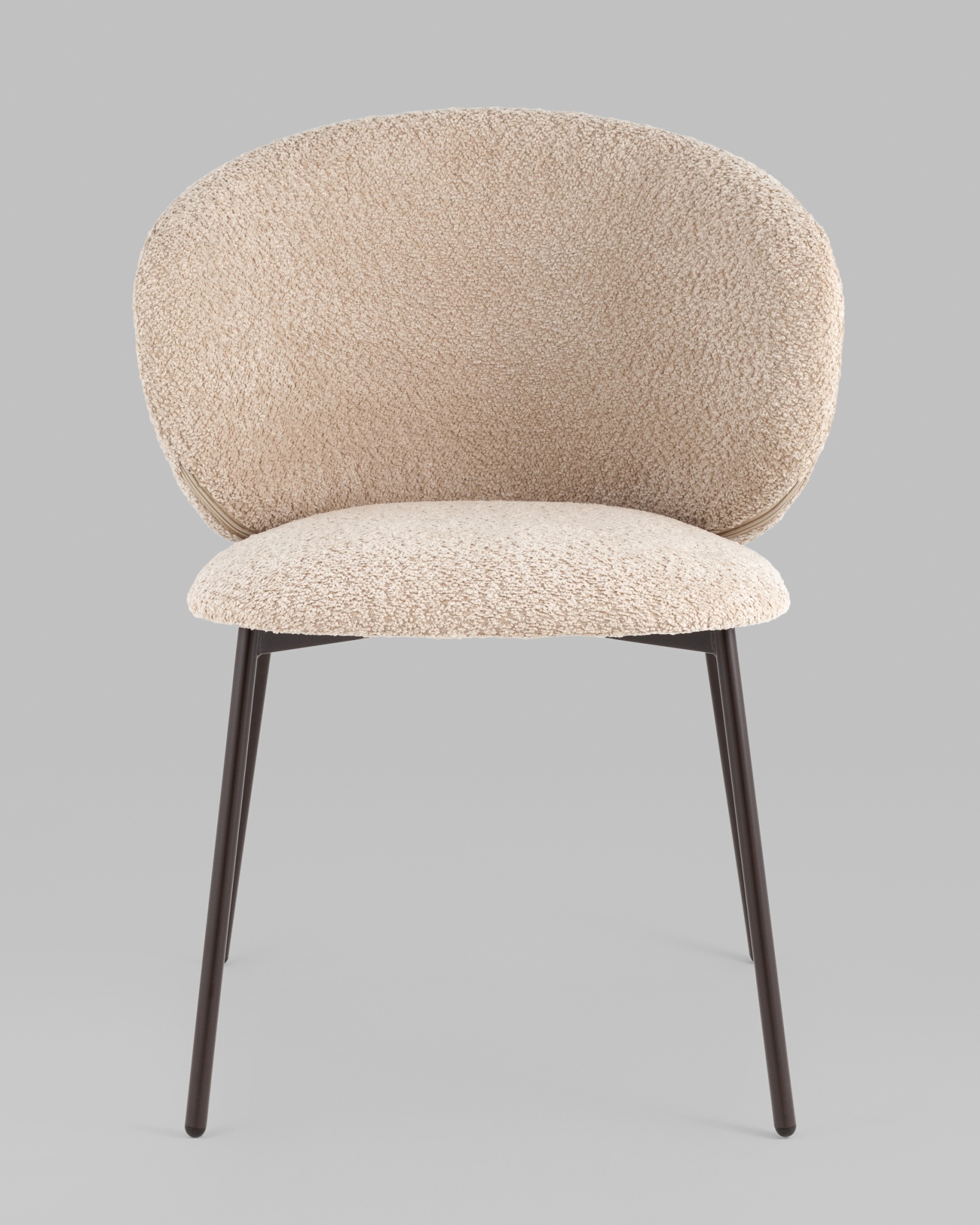 Стул Блейз букле капучино каркас серо-коричневый Stool Group