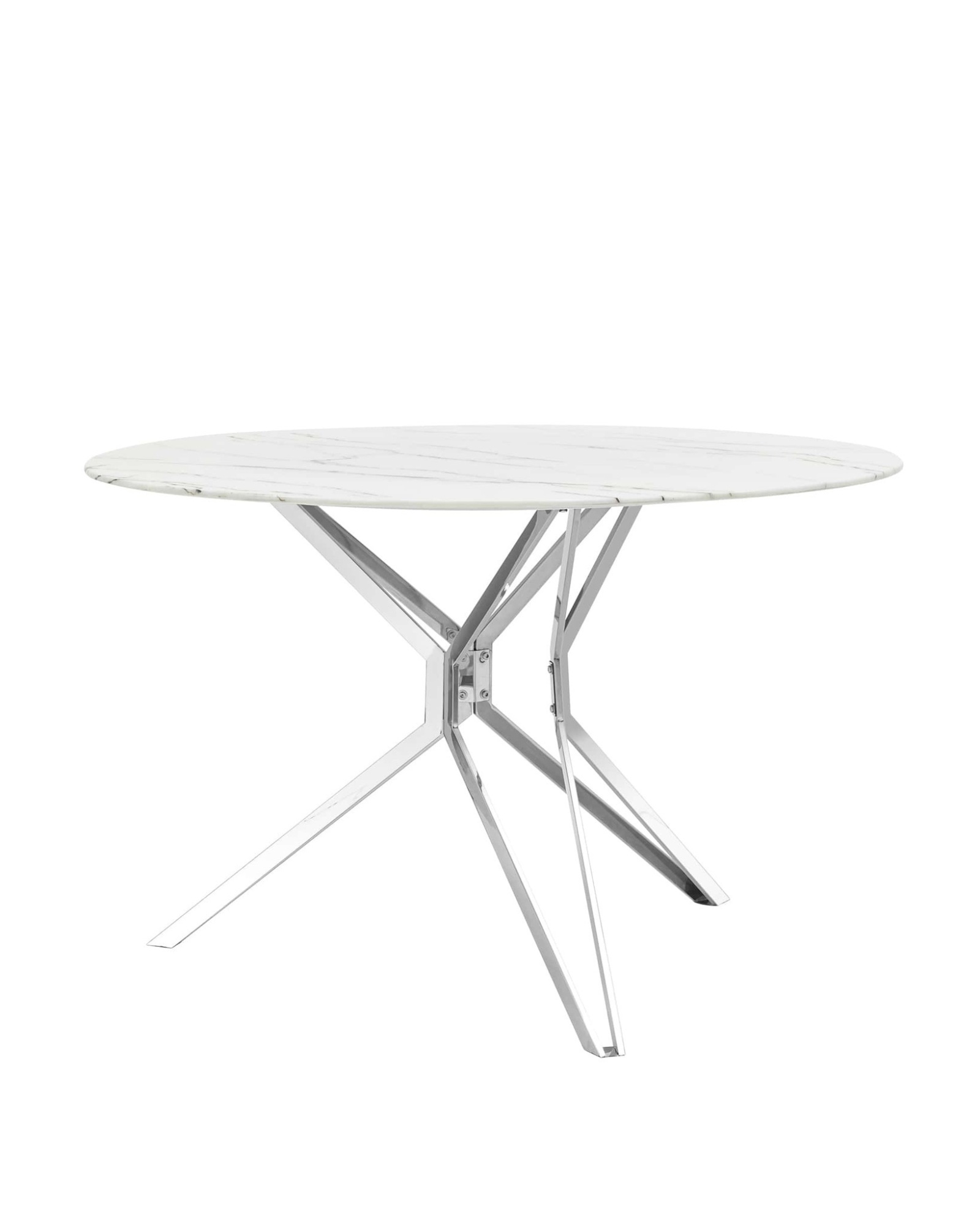 Стол обеденный Балтимор D120 белый стеклянный Stool Group