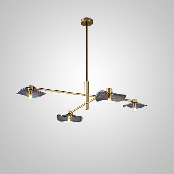 Потолочная люстра MILIAN CH L4 Brass Cognac by ImperiumLoft