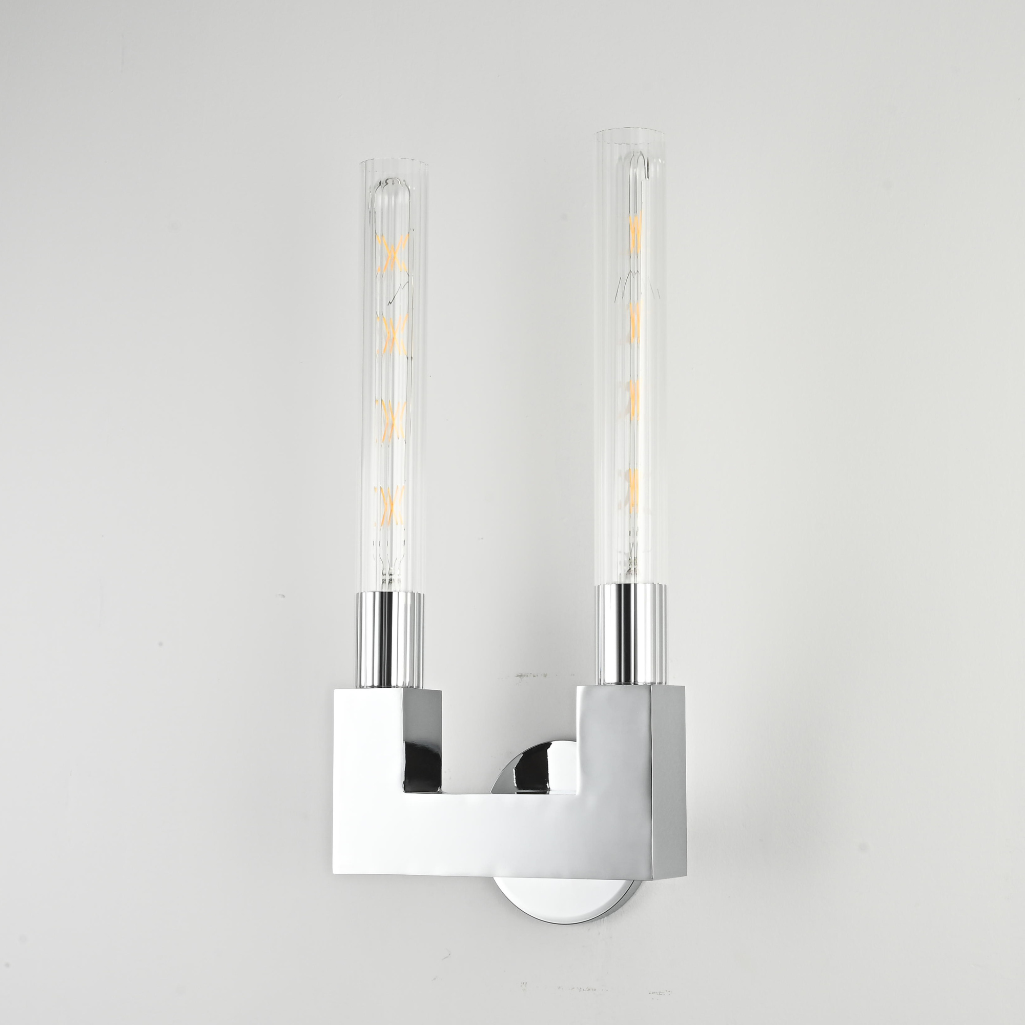 Бра Rh Cannelle Wall Lamp Double Sconces Chrome By Imperiumloft