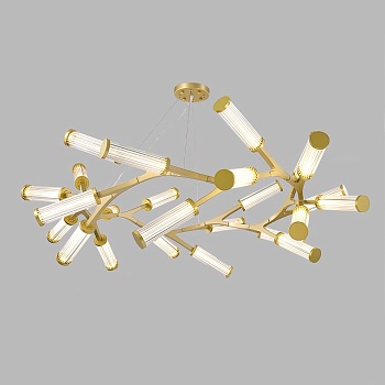 Подвесная люстра RAMOSE RING 24 Золото by ImperiumLoft