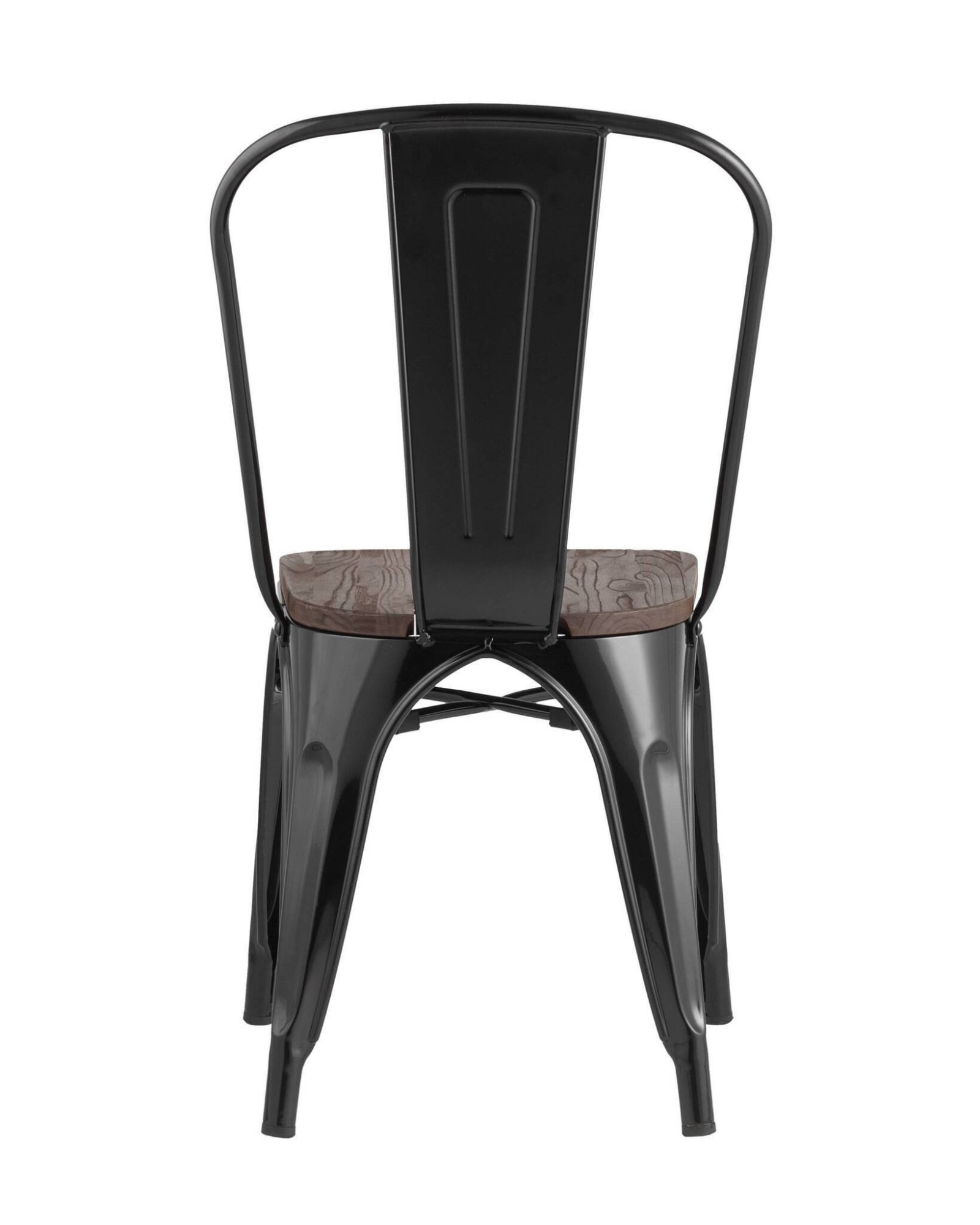 Стул TOLIX WOOD черный глянцевый Stool Group