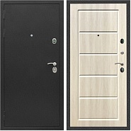 Дверь входная Graf Люкс ТП-70 Черный крокодил / МДФ 6 мм ФЛ-39 Венге светлый