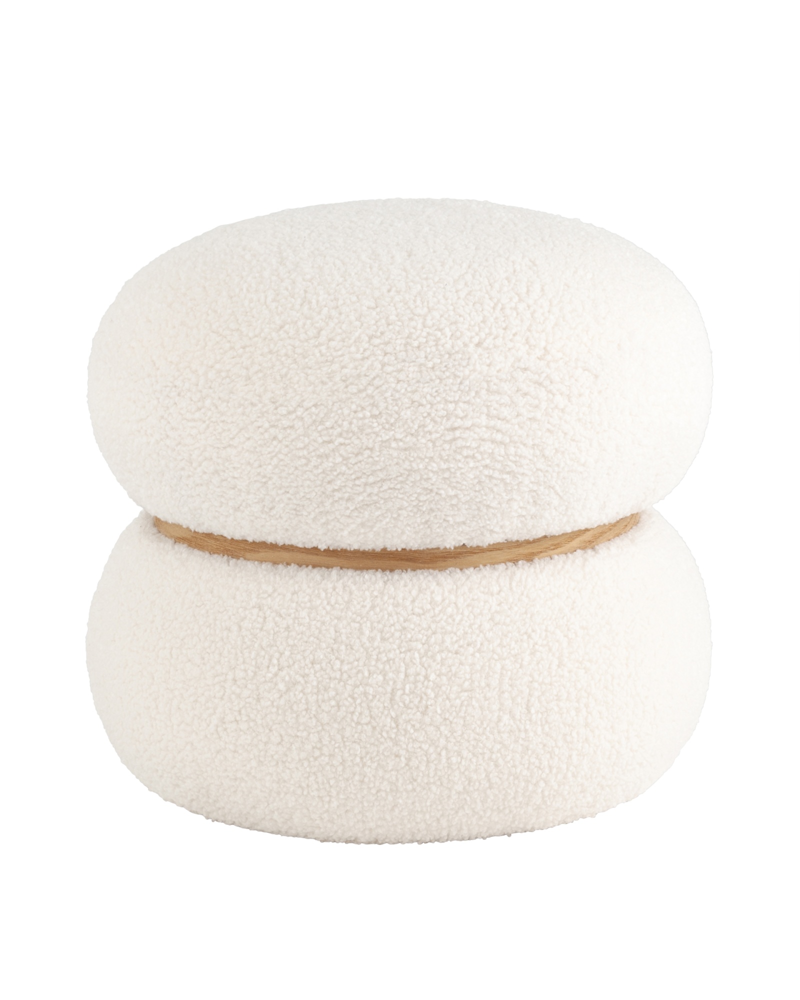 Пуф Полли S тедди белый Stool Group