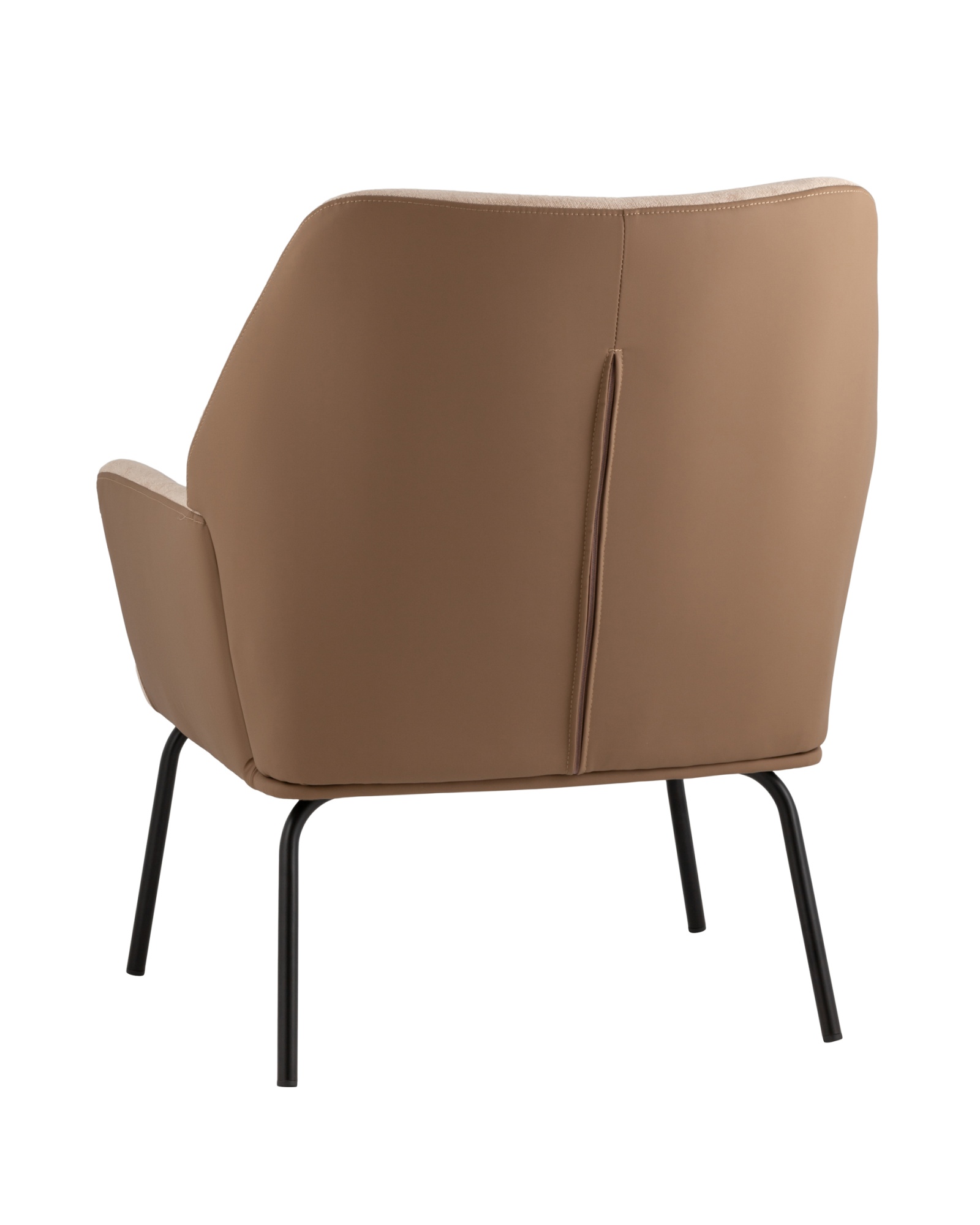 Кресло Харви светло-коричневый с коричневой экокожей Stool Group