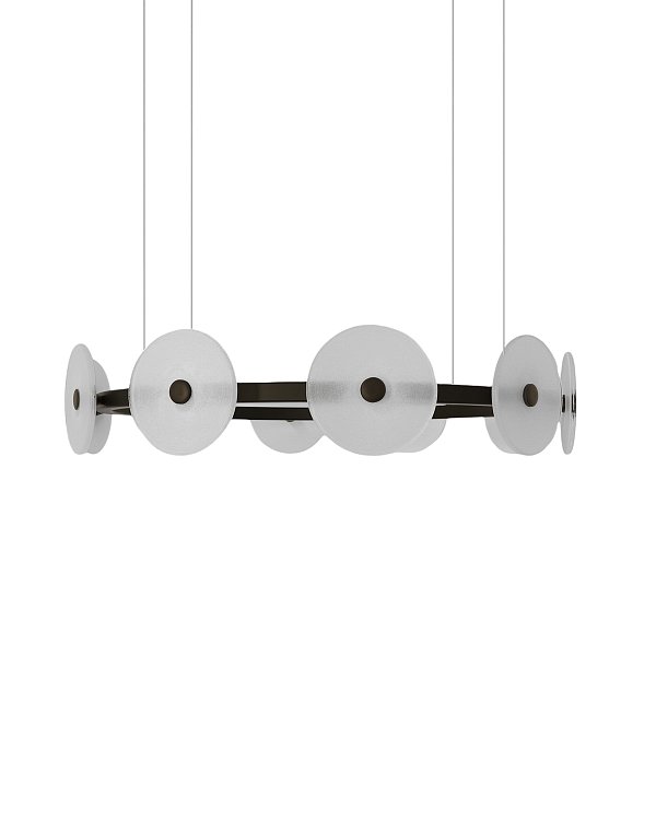 Черная круглая люстра Милфорд Louvre Home LCH460325XNP