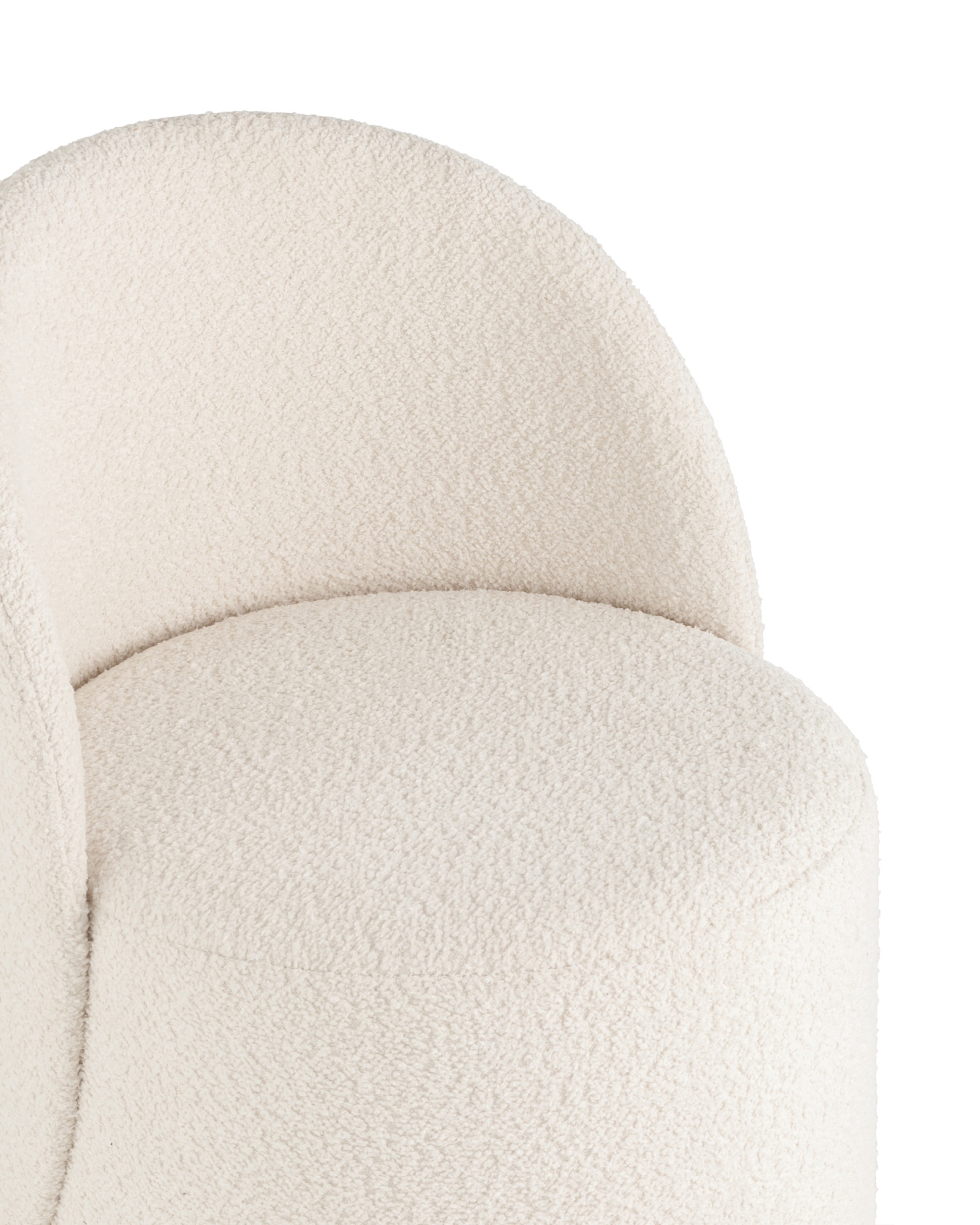 Пуф Loreen вращающийся букле белый Stool Group