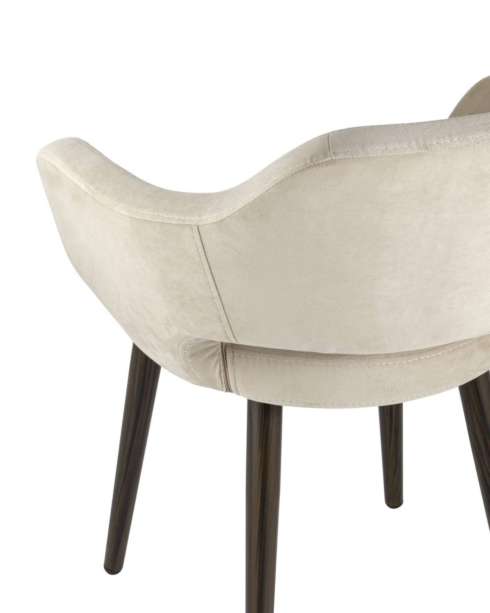 Стул с подлокотниками Саймон велюр бежевый Stool Group