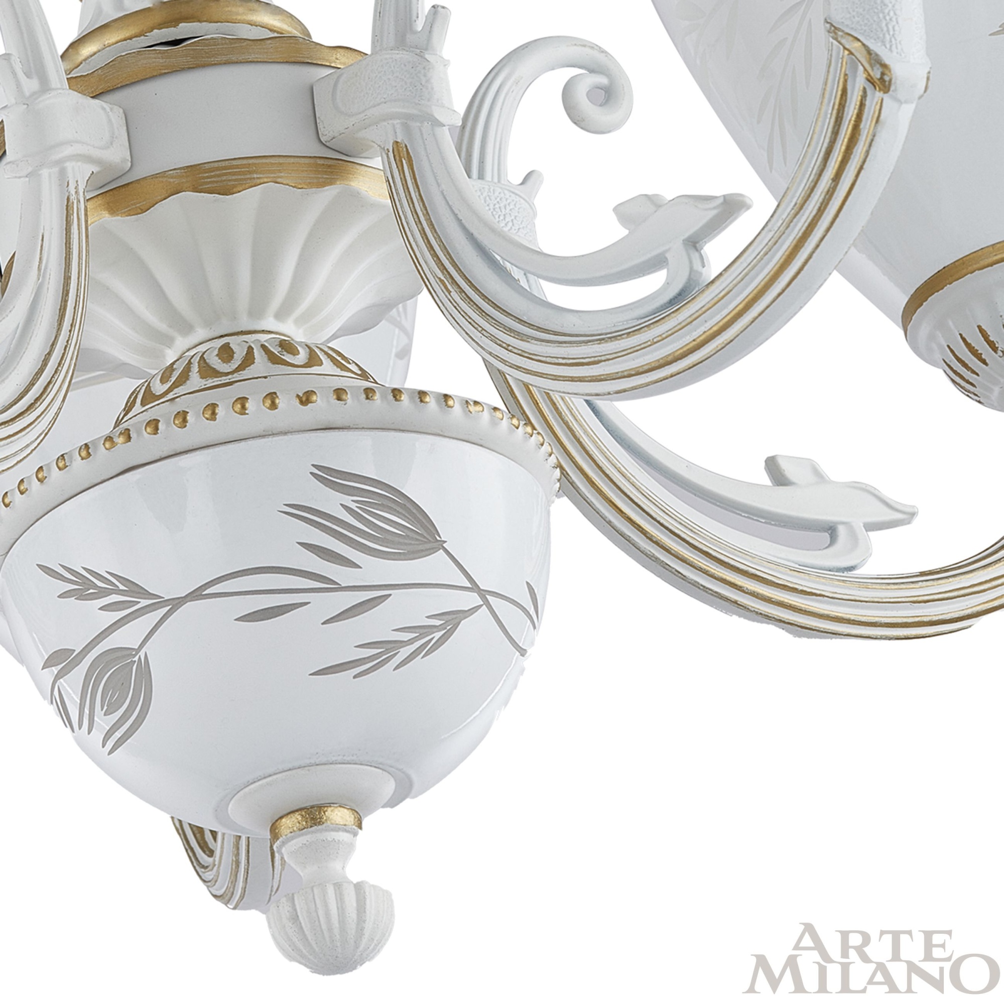Люстра с плафонами 343659/6 WT+G Arte Milano