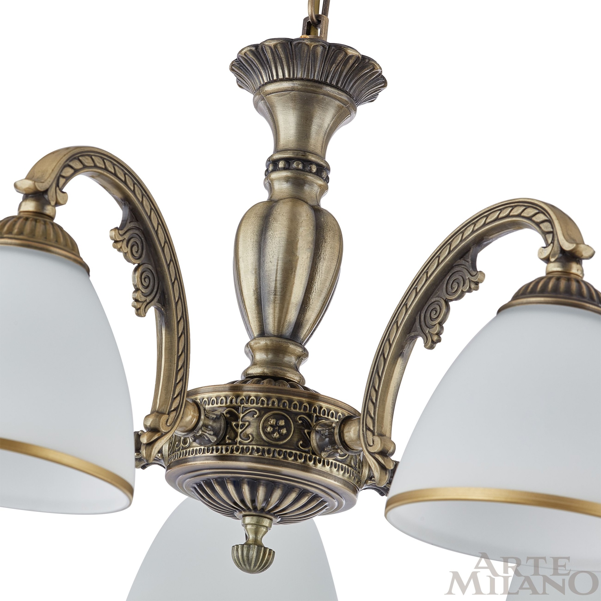 Люстра с плафонами 340837/5 AB Arte Milano