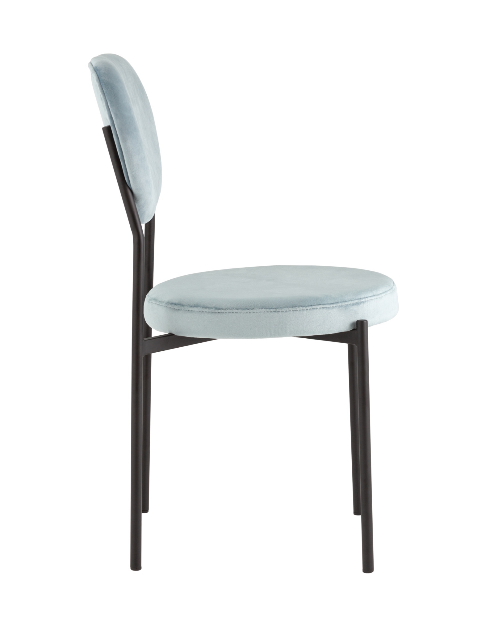 Стул обеденный Барбара велюр серо-голубой NC Stool Group