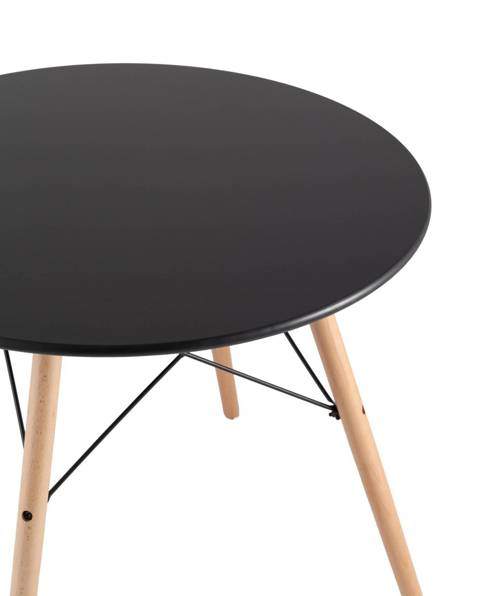 Стол DSW D80 черный Stool Group