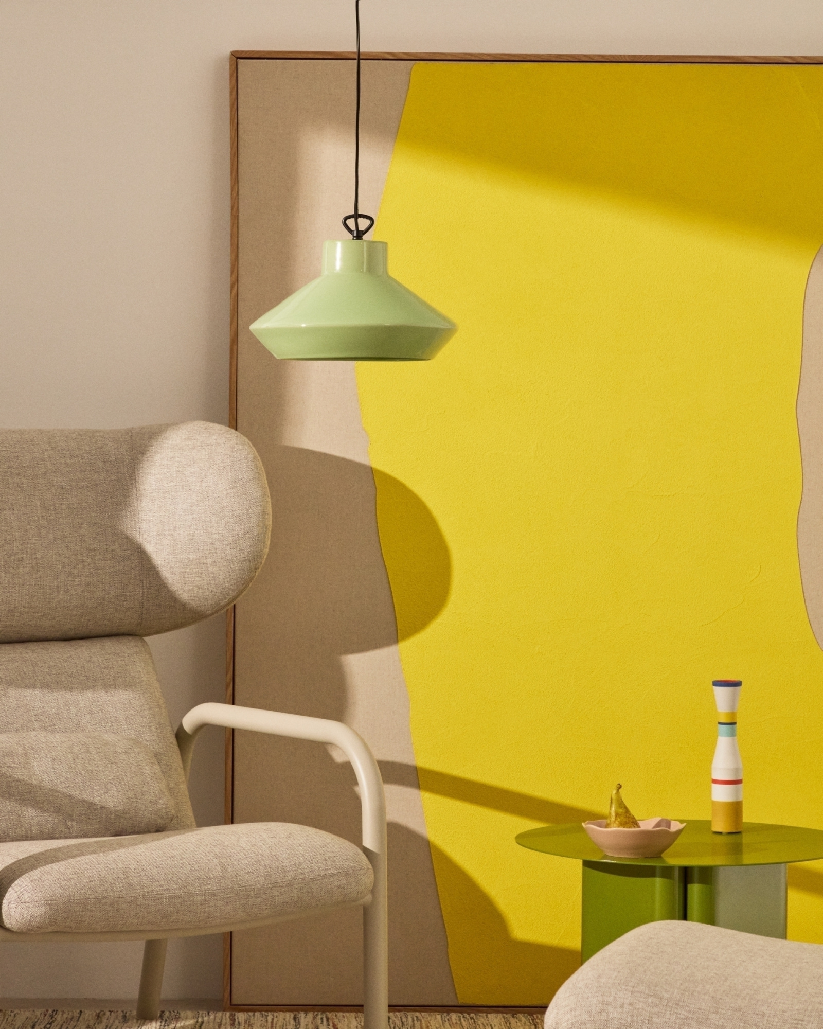 Portol Подвесной светильник керамический зеленый La Forma (ex Julia Grup)