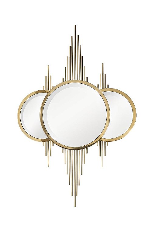 Зеркало декоративное золотое Garda Decor KFE1230