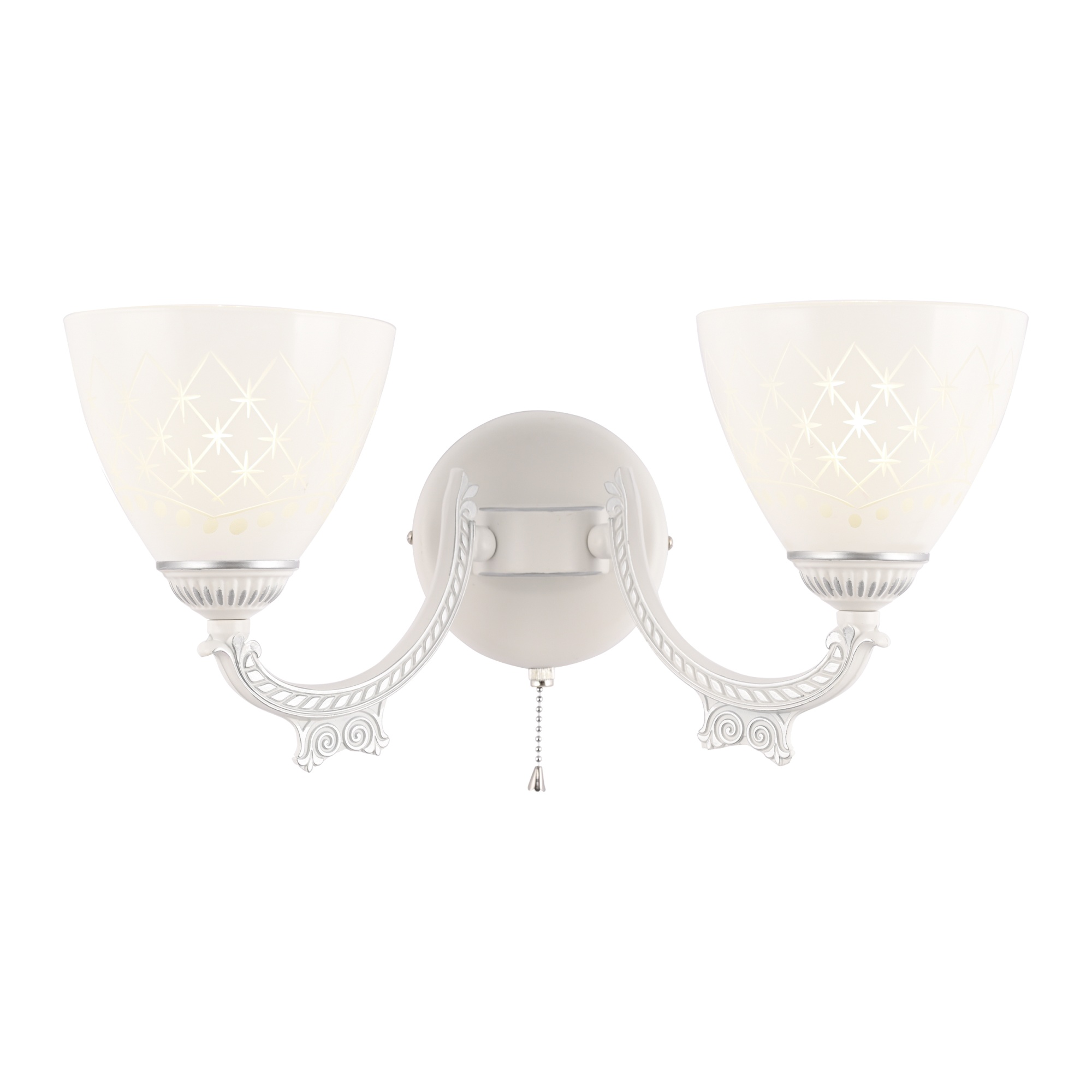 Бра с плафонами 343837/2W WT+SL Arte Milano