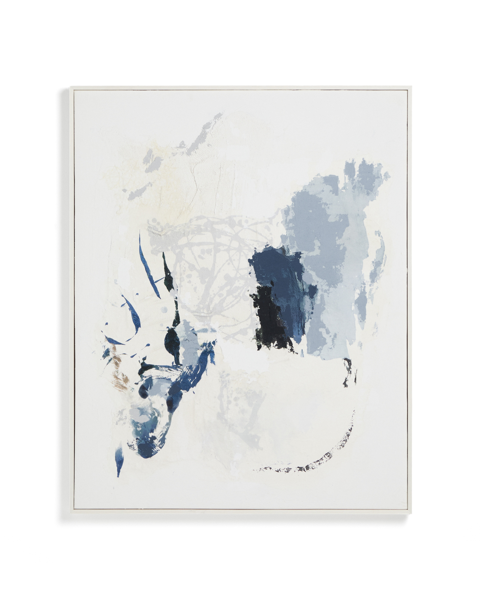 Erale Абстрактная картина ручной работы в серо-синих тонах, размер 80 x 100 см La Forma 481233