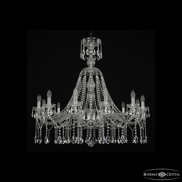 Люстра хрустальная 1413/12/360/XL-100 Ni