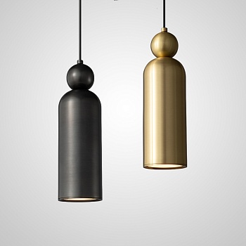 Подвесной светильник LEFFE DUO Brass Black by ImperiumLoft