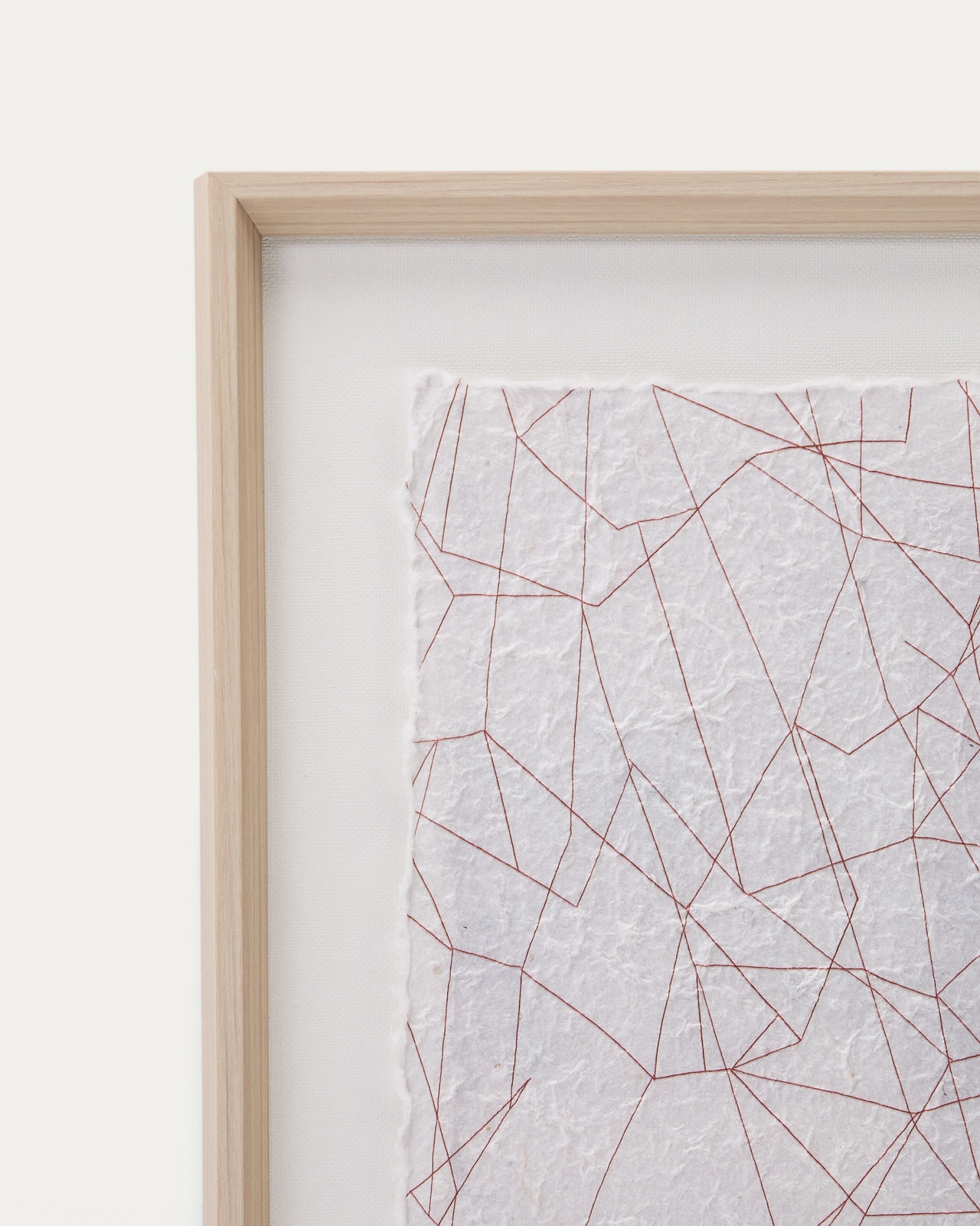 Durkan Абстрактная картина на переработанной бумаге белая 30 x 40 см La Forma (ex Julia Grup)