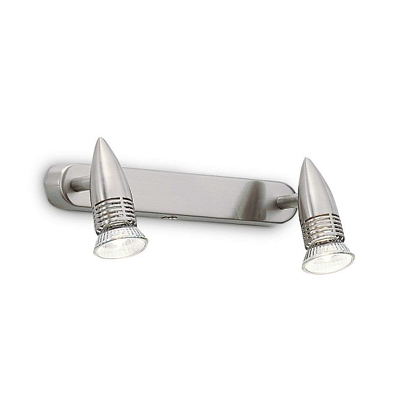 Настенный светильник Ideal Lux ALFA AP2 NICKEL 009483