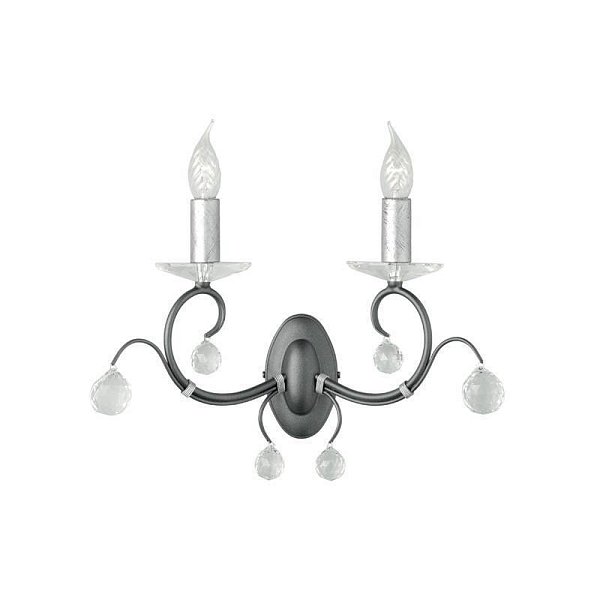 Бра Elstead LUN 2 BLK/SIL