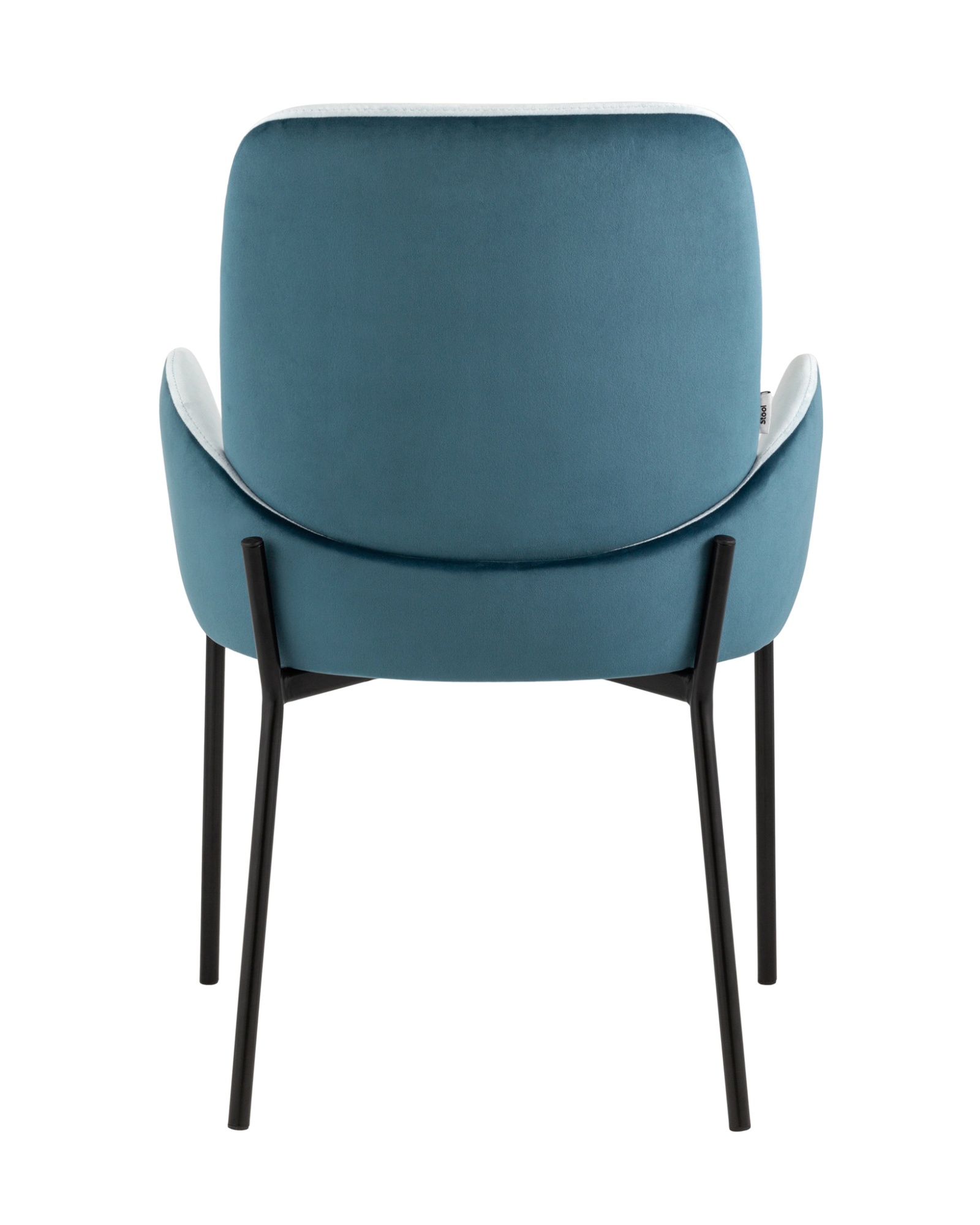 Стул Дивора велюр светло-голубой с синей спинкой Stool Group