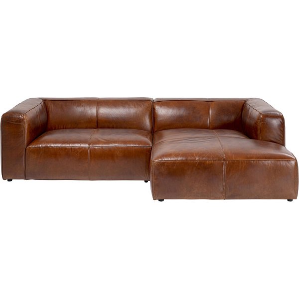 Диван угловой Cubetto Leather Brown 270 см KARE 86149