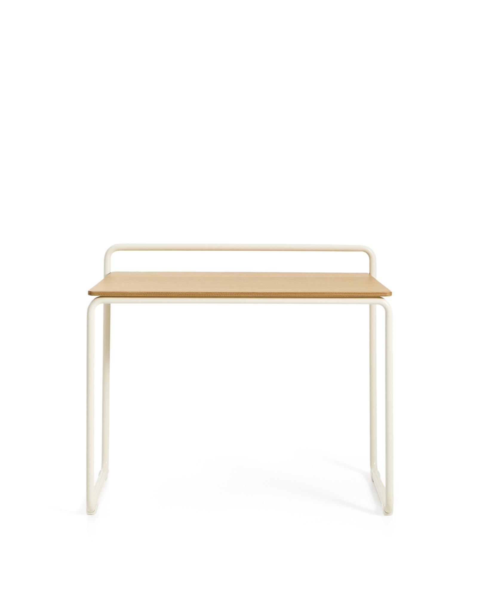 Tinn Письменный стол из ясеневого шпона с бежевой металлической конструкцией, 75 x 45,5 La Forma (ex Julia Grup)