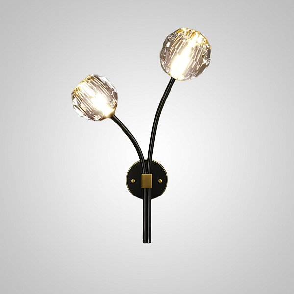 Настенный светильник RH E WALL L2 Left Black by ImperiumLoft