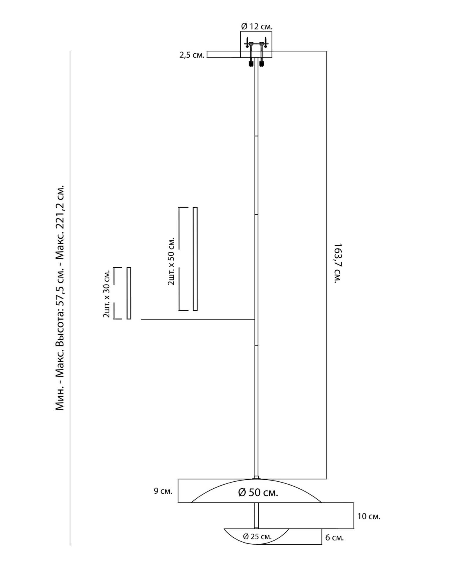 Золотой подвесной светильник Риом Louvre Home 21001-1DB