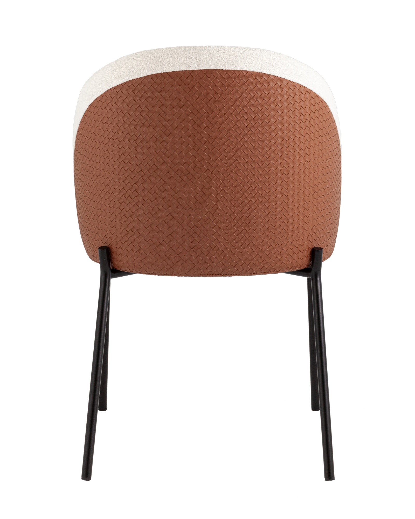 Стул обеденный Adelinde бежевый с коричневой экокожей Stool Group