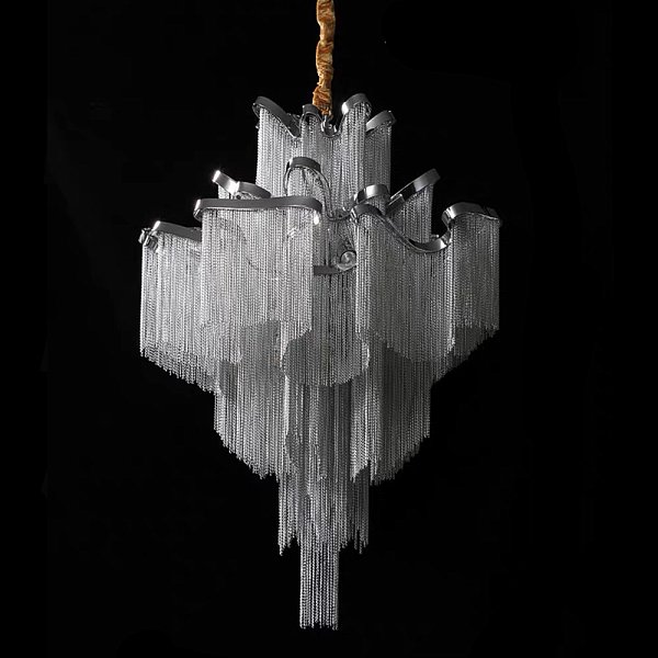 Люстра Ava Chain Atlantis Chandelier D80 Хром by ImperiumLoft