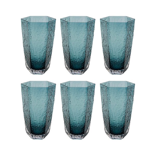 Набор стаканов Cascata Blue (6/part) KARE 45633