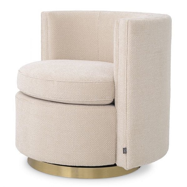 Вращающееся кресло Eichholtz Amanda beige 116339