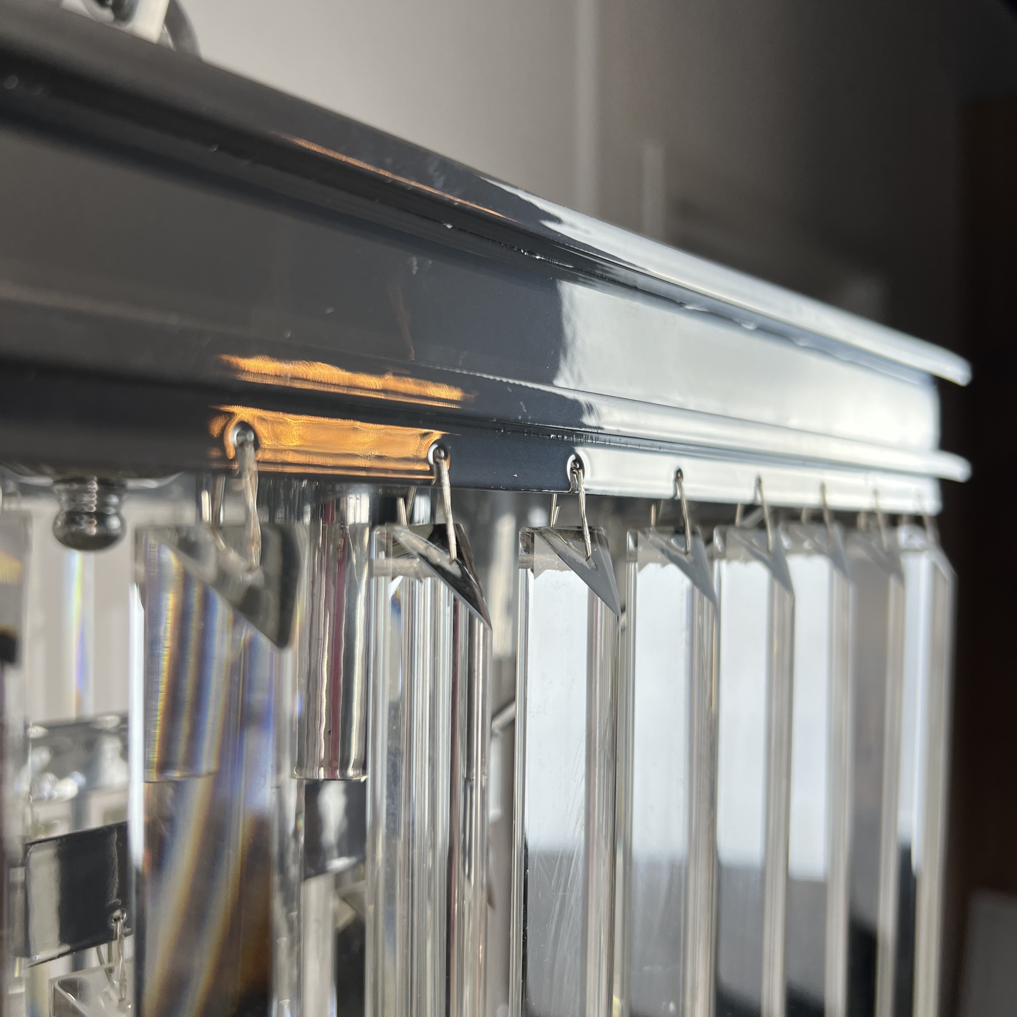 Люстра Rh 1920S Odeon Clear Glass Fringe Chrome By Imperiumloft