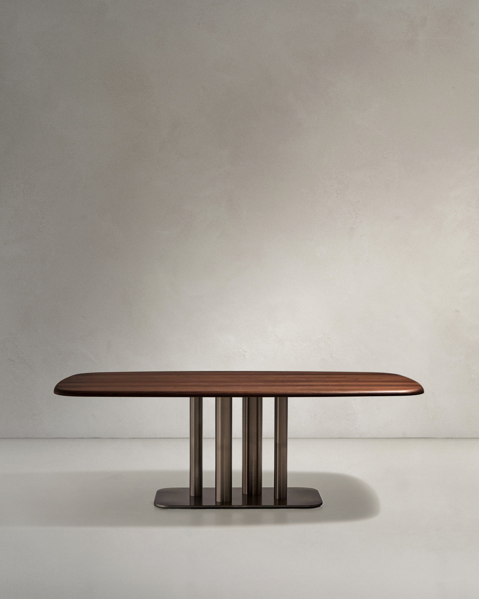 Стол Melvar из 100% орехового шпона с основанием из стали 180 x 100 La Forma (ex Julia Grup)