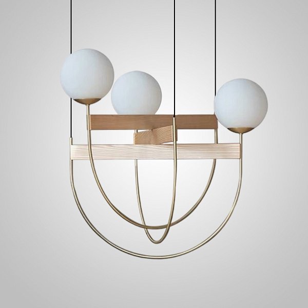 Подвесной светильник GIERTON D54 Light brown by ImperiumLoft