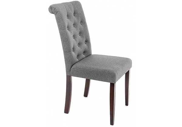 Стул деревянный Woodville Amelia dark walnut / fabric grey 11016