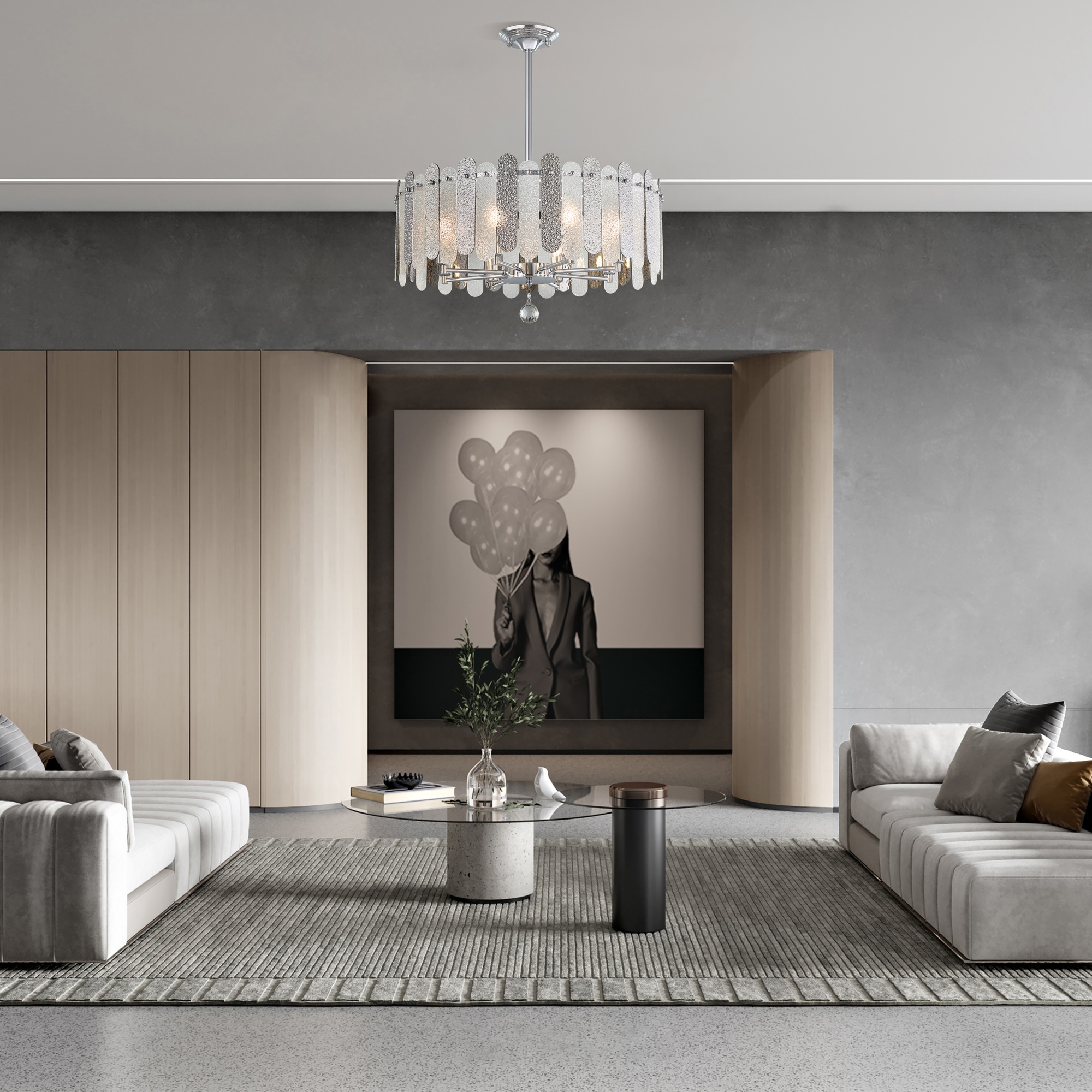 Люстра 373109/8/350/580 CR Arte Milano