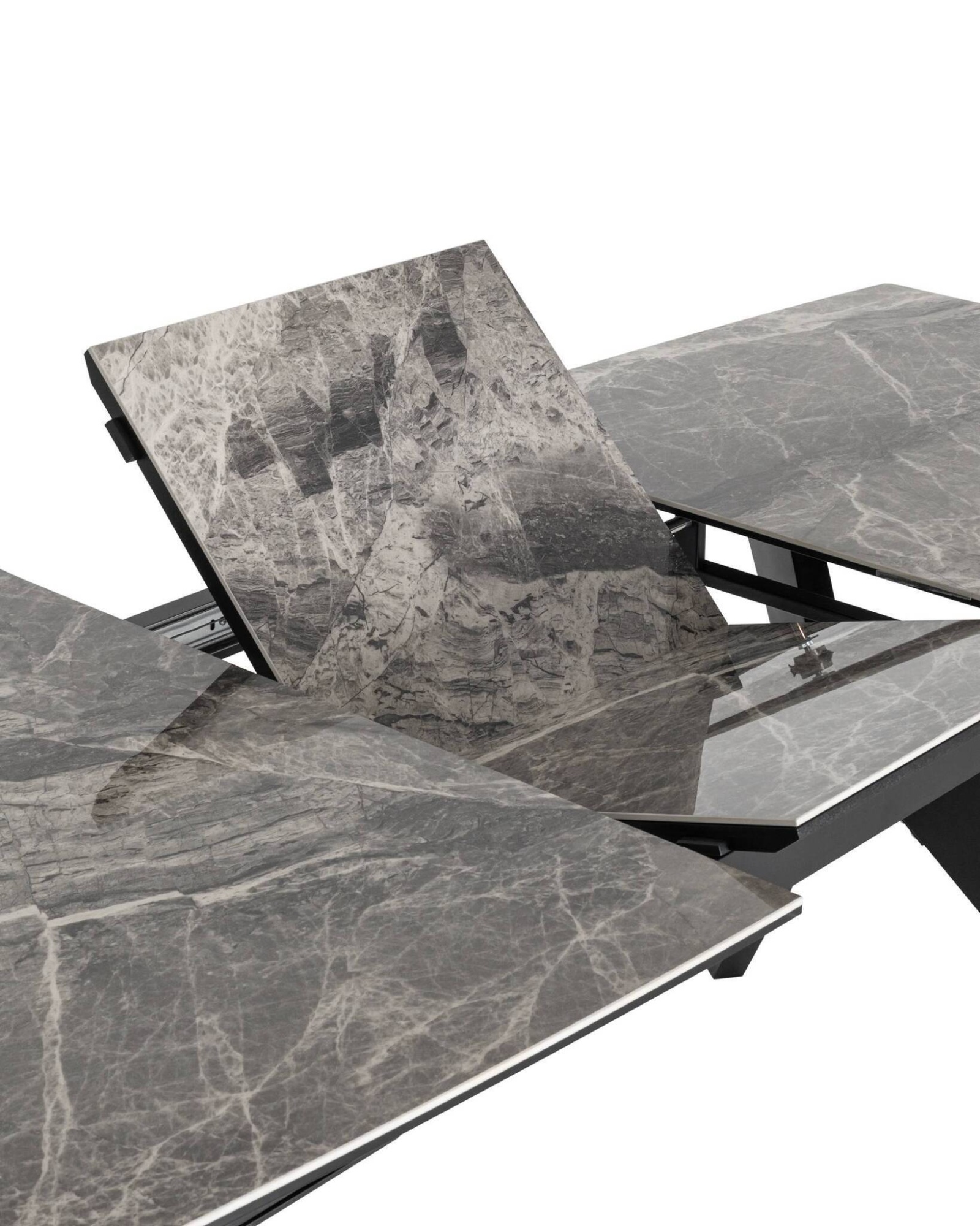 Стол обеденный Аркада раскладной 160-210*90 керамика темная Stool Group