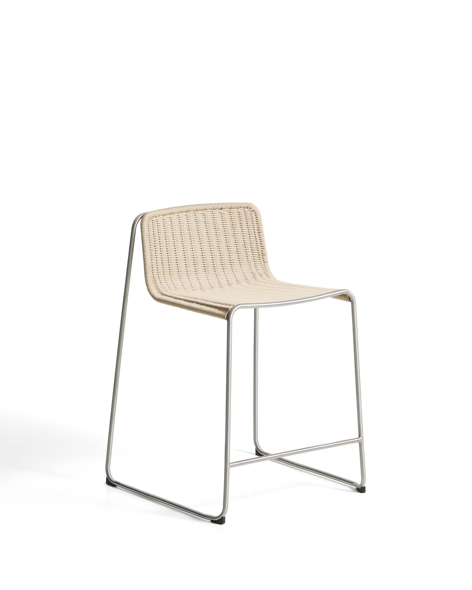 Уличный полубарный стул Tavari из бежевой веревки и стали La Forma 481657