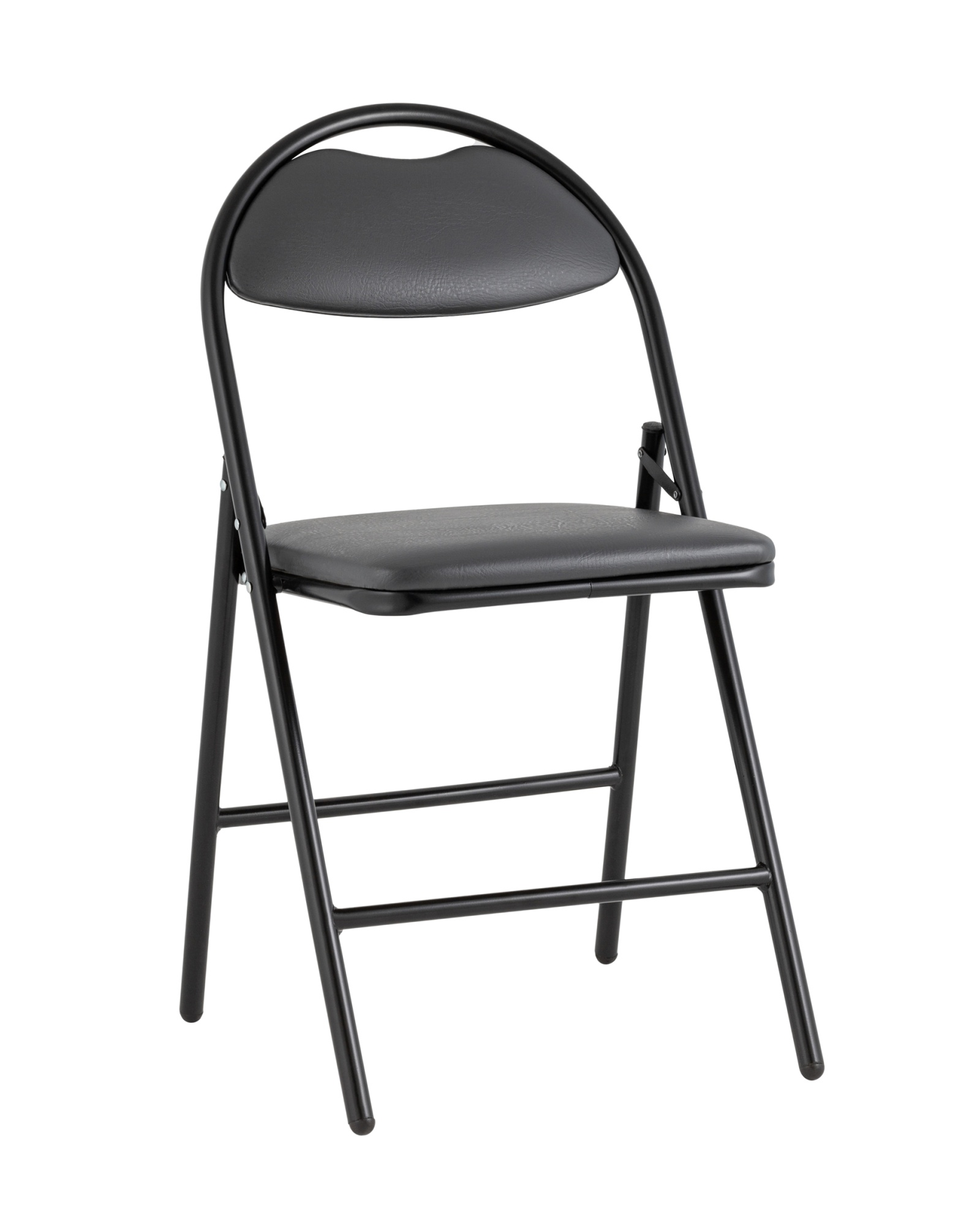 Стул складной Hagen экокожа серый каркас черный Stool Group