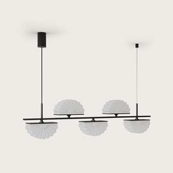 Подвесной светильник Gina 5L черный металл Aromas del Campo