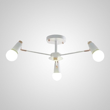 Потолочная люстра ROTARY L3 White by ImperiumLoft