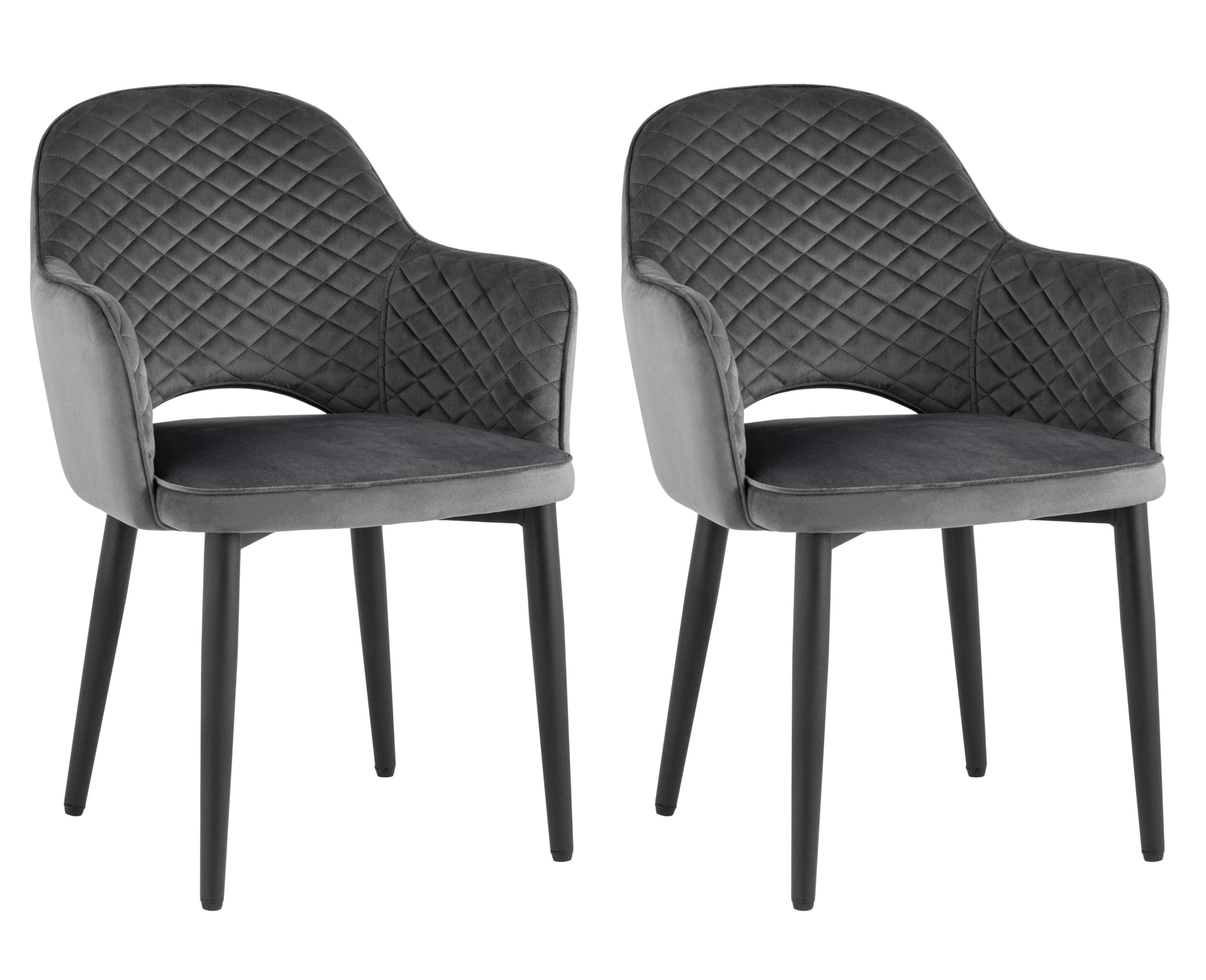 Стул Венера диамант велюр серый 2 шт Stool Group