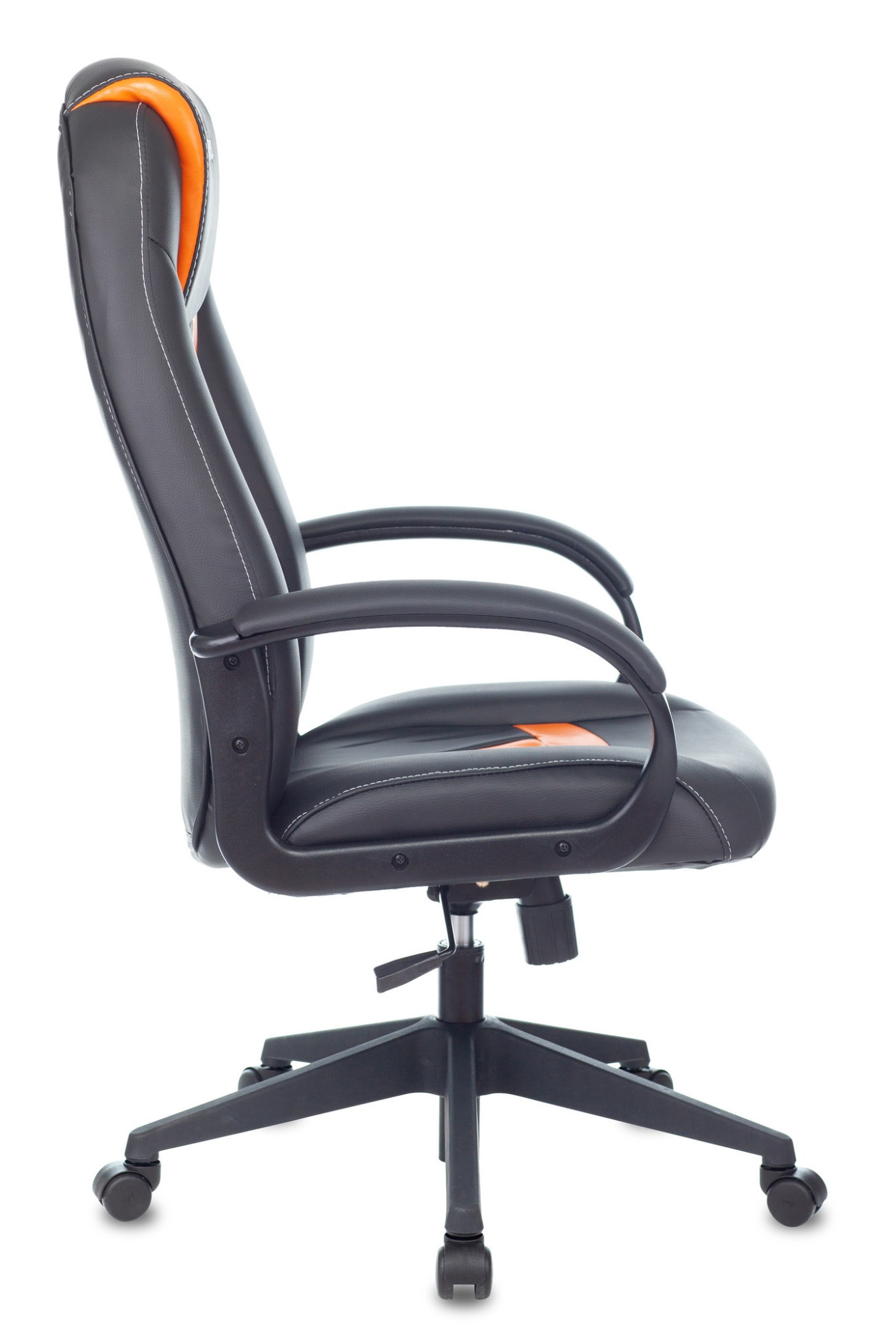 Кресло игровое Zombie 8 черный/оранжевый искусственная кожа крестовина пластик Stool Group