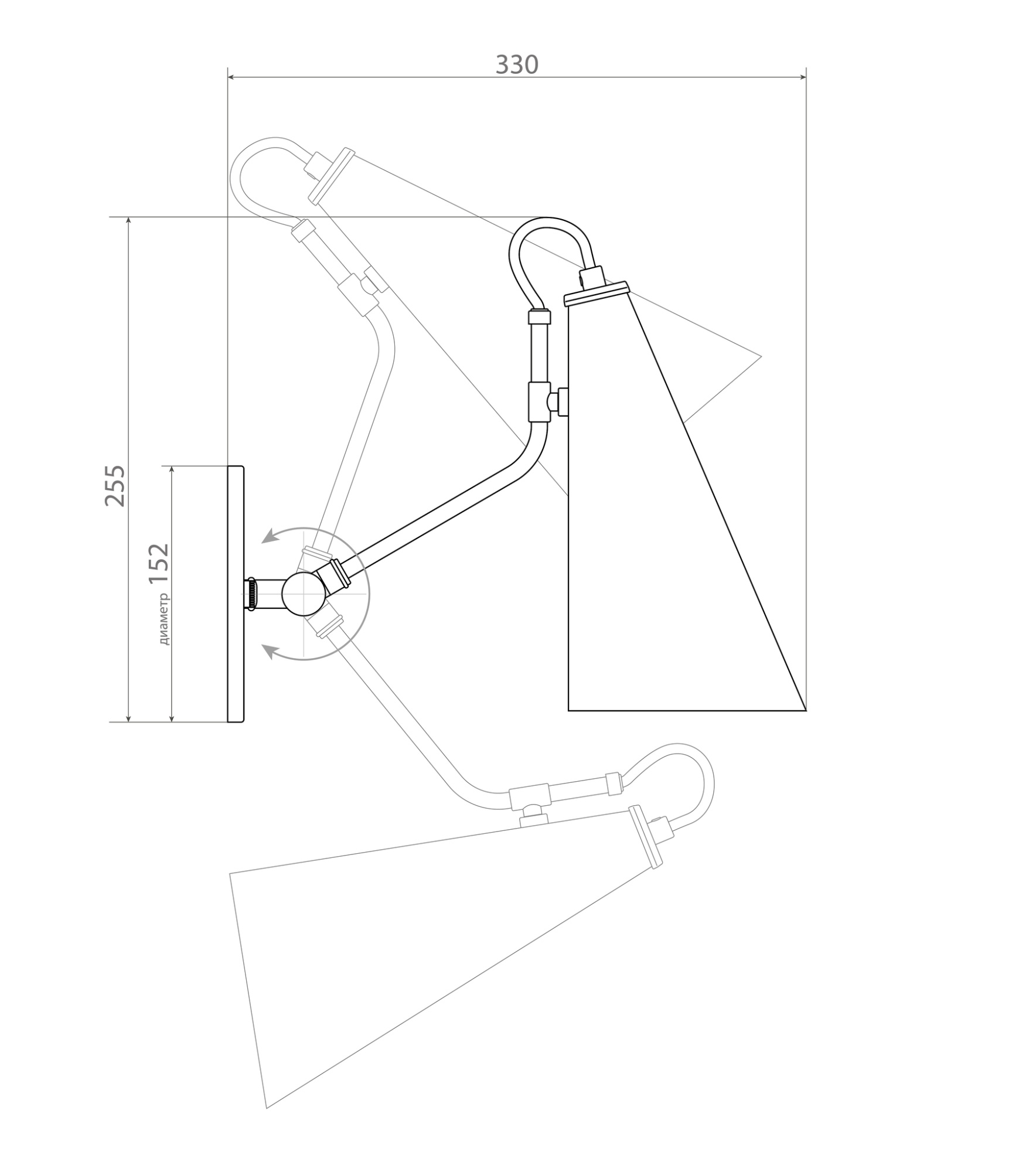 Настенный светильник Covali WL-38030